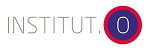Logotip Institut.O belo ozadje